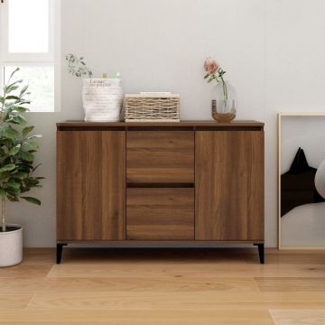 Servantă, stejar maro, 104x35x70 cm, lemn prelucrat Servantă, stejar maro, 104x35x70 cm, lemn prelucrat