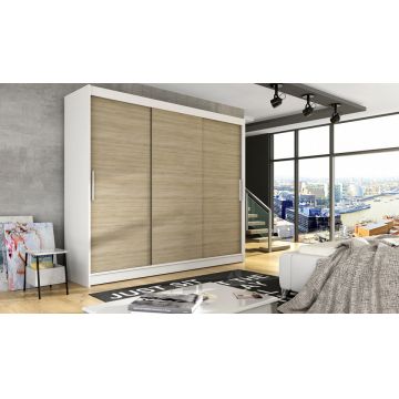 ASTON II (Garderoba ) WHITE/SONOM OAK