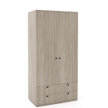 Dulap haine PRIMAVERA 90, H180, 2U2S, bara umerase, Oak