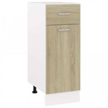 Dulap inferior cu sertar, stejar Sonoma, 30 x 46 x 81,5 cm, PAL