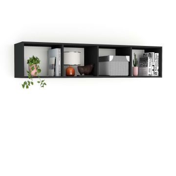 Dulap suspendat biblioteca PRIMAVERA 160, H35, Antracit