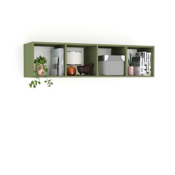 Dulap suspendat biblioteca PRIMAVERA 140, H35, Pesto