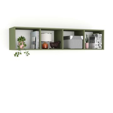 Dulap suspendat biblioteca PRIMAVERA 160, H35, Pesto