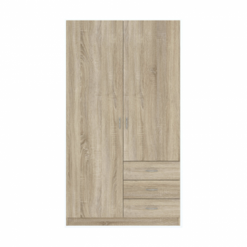 Dulap VARIA, 2 usi, 3 sertare, sonoma, 97x50x176 cm