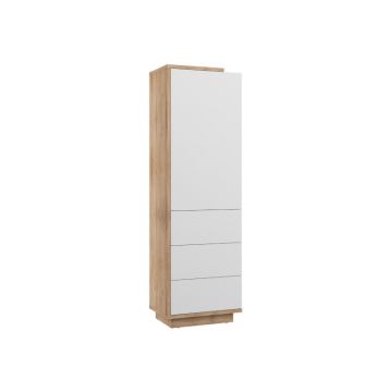 Hybrid Hyb-01 Dulap 1D Sonoma Bright/White High Gloss