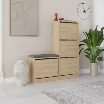 Pantofar Dude, 105x26x118.5 cm - Stejar