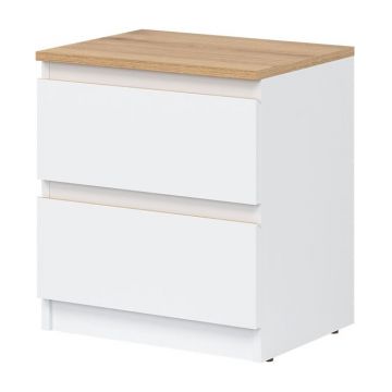 REMI Bufet 2S WHITE/OAK EVOKE