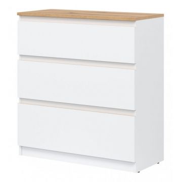 REMI Comoda 3S WHITE/OAK EVOKE