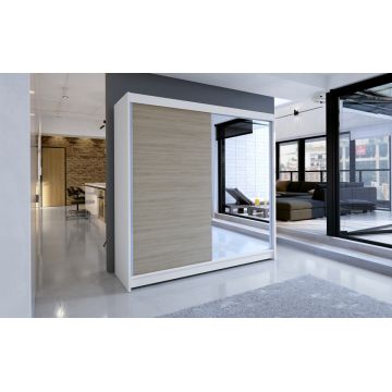 TALIN I Garderoba WHITE/SONOM OAK