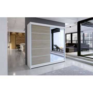 TALIN III Garderoba white/oak sonoma