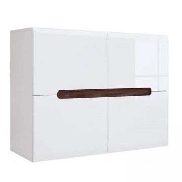 Azteca 008 Comoda Reg4D/8/11 White/White High Gloss