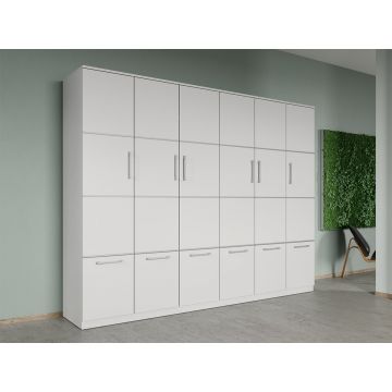 Dulap dormitor Alb V2 6U - Acapulco