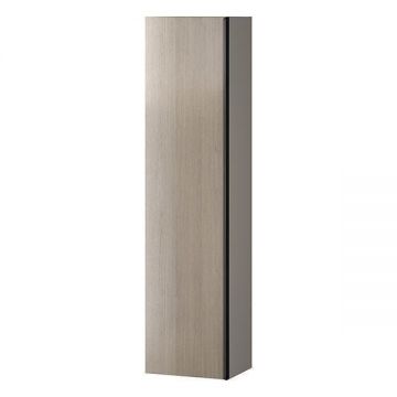 Dulap inalt suspendat, Cersanit, Virgo, maner negru, gri stejar