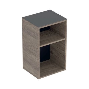 Dulap suspendat, Geberit, Smyle Square, 36 cm, nuc american hickory