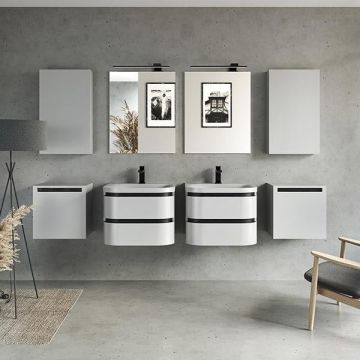Mobilier suspendat, Kolpasan, Vittoria, cu 1 usa, alb