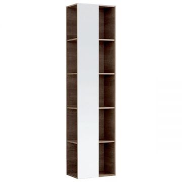 Raft cu oglinda, Geberit, Citterio, 40 x 160 cm, stejar maro-gri