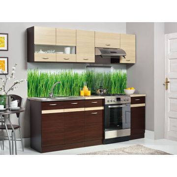 Bucatarie Eliza 220 Riejka Oak Venge/R.Bright
