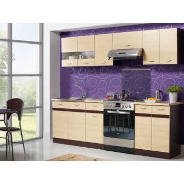 Bucatarie Eliza 240 R.Bright/Oak Venge