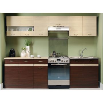 Bucatarie Eliza 260 Oak Venge/R.Bright