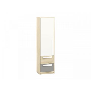 Drop 04 (Dulap De Lenjerie) Fiord Beech/White|Grey Platinium