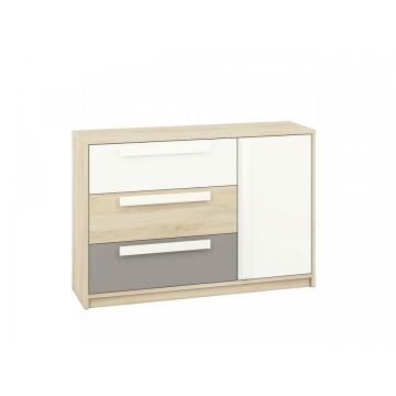 Drop 08 (Comoda) Fiord Beech/White|Grey Platinum