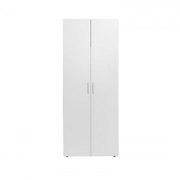 Dulap ALMA 2 usi, 5 rafturi, alb, 80x52x203 cm
