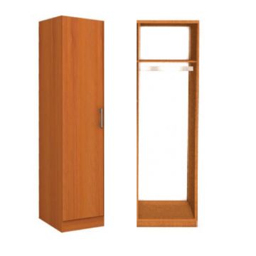 Dulap cu o Usa, Polita si Bara de Haine, 200X45X45 cm, Culoare Cires din Pal de 18mm si Cant ABS