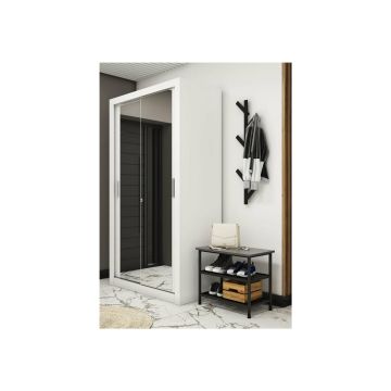 Dulap cu usi culisante IDEA ID-18, 120x60x215 cm, Alb