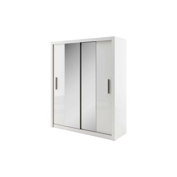 Dulap cu usi culisante IDEA ID-3, 180x60x215 cm, Alb