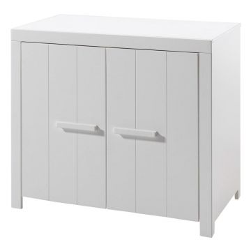 Dulap pentru copii alb din lemn masiv de pin 100x87 cm ERIK – Vipack