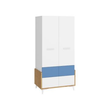 Hey Hey-20 Dulap 95 Oak Artisan/White/Blue