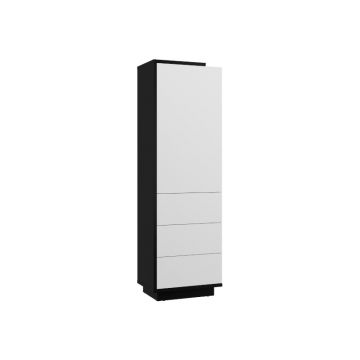 Hybrid Hyb-01 Dulap 1D Black/White High Gloss