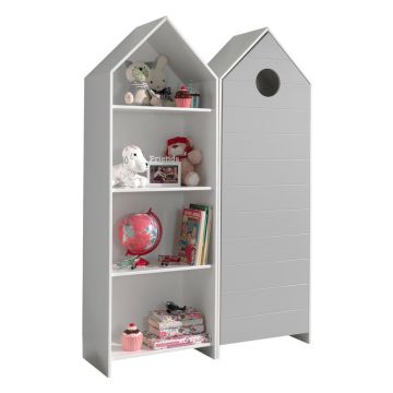 Șifonier de copii alb/gri deschis 115x171,5 cm CASAMI – Vipack