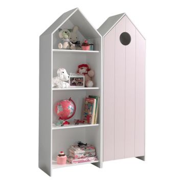 Șifonier de copii alb/roz deschis 115x171,5 cm CASAMI – Vipack