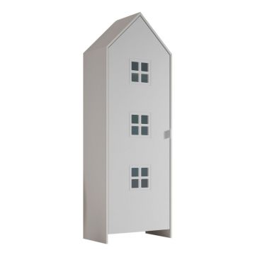 Șifonier de copii alb 58x172x37 cm Casami Bruges – Vipack