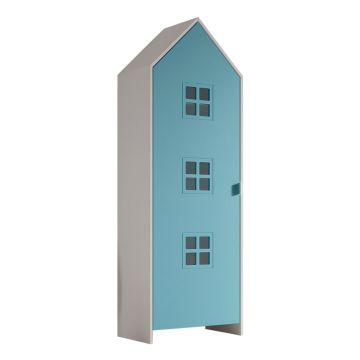 Șifonier de copii alb/albastru deschis 58x172x37 cm Casami Bruges – Vipack