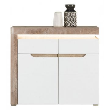 Irma Im-03 Oak/ White High Gloss Comoda