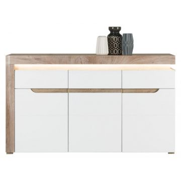 Irma Im-04 Oak/ White High Gloss Comoda