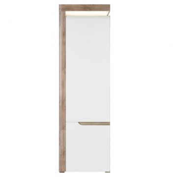 Irma Im-08 Oak/ White High Gloss Biblioteca