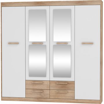 Maximus Mxs-06 Dulap 4D4S S.Bright/White High Gloss