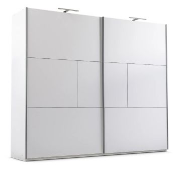 Dualp Cu Usi Culisante Nimes, 250x65x215 h cm, Alb
