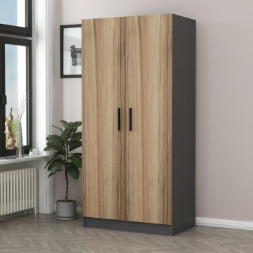 Dulap Haine Kale Gold - 210, Gri, 90x210x52 cm