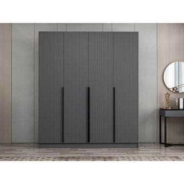 Dulap Haine Kale Plus - 7774, Gri, 180x210x52 cm