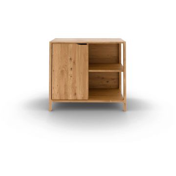 Dulap în culoare naturală din lemn de stejar 95x80 cm Twig – The Beds Dulap în culoare naturală din lemn de stejar 95x80 cm Twig – The Beds