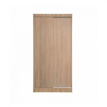 Dulap KOSS 01, usi glisante, sonoma, 100x60x200 cm