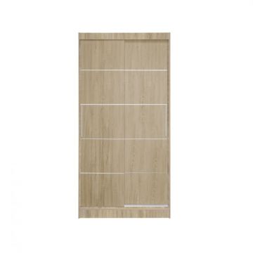 Dulap KOSS 03, cu usi glisante, sonoma, 100x60x200 cm