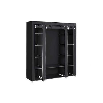Dulap pliabil, Songmics, 150 x 45 x 175, LSF03H, Negru