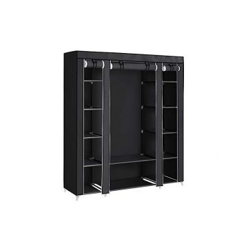 Dulap pliabil, Songmics, 150 x 45 x 175, LSF03H, Negru