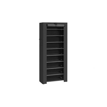 Dulap pliabil, Songmics, RXJ10H, Negru, 58 x 28 x 160 cm
