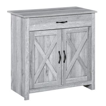 HOMCOM Bufet de Bucatarie Stil Country, Mobilier Multifunctional | Aosom Romania